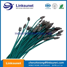中国 UL94 V - 0 USB - MIC 5PINのプラグの注入器の配線用ハーネスは型をカスタマイズしました サプライヤー