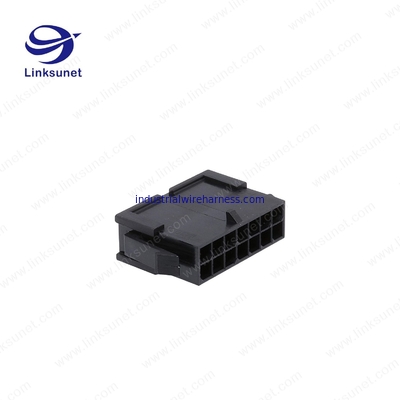 Male Female Wire Connectors 43020 - 0600 MOLEX Micro Fit Connector With Panel Mount Ears