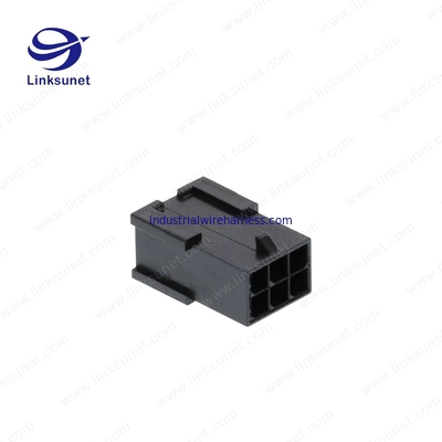 Male Female Wire Connectors 43020 - 0600 MOLEX Micro Fit Connector With Panel Mount Ears