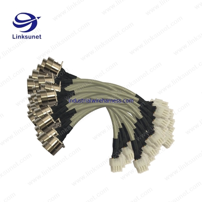  9pin add 5557series natural 4.20mm Female connectors LIYCY 26 - 28awg PA6 wiring harness
