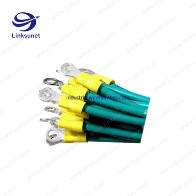 JST FVWS5.5 - 6 Terminal Harness Connector UL1015 - 10AWG Green Pvc Cable Wire