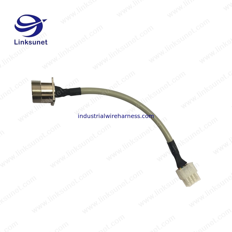  9pin add 5557series natural 4.20mm Female connectors LIYCY 26 - 28awg PA6 wiring harness